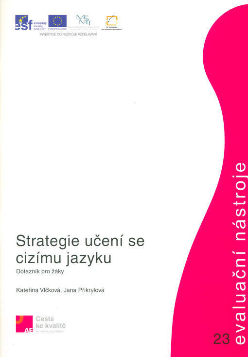 Strategie učení se cizímu jazyku: dotazník pro žáky
