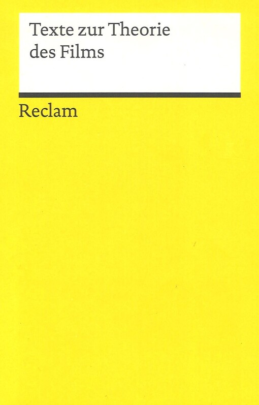 Texte zur Theorie des Films