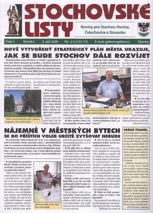 Stochovské listy : noviny pro Stochov, Honice, Čelechovice a Slovanku