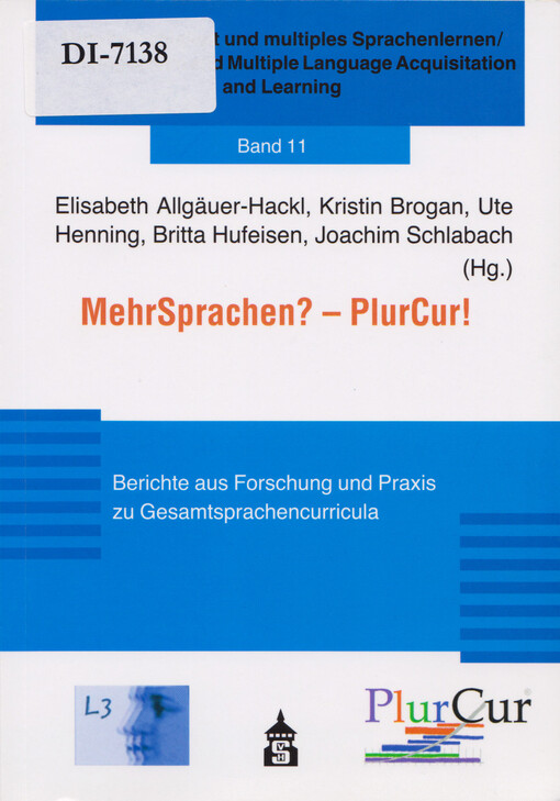 MehrSprachen? - PlurCur! : Berichte aus Forschung und Praxis zu Gesamtsprachencurricula