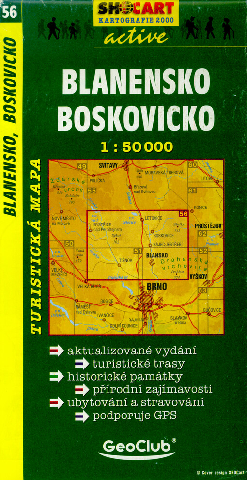 Blanensko, Boskovicko : turistická mapa 1:50 000