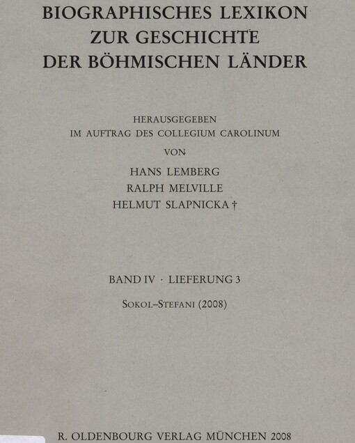 Biographisches Lexikon zur Geschichte der böhmischen Länder