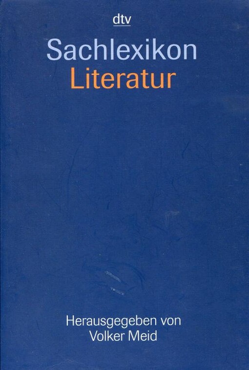 Sachlexikon Literatur.