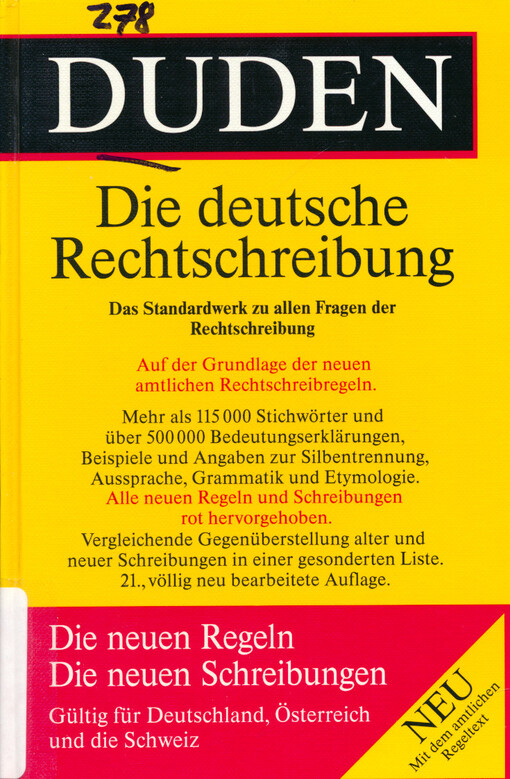 Duden. Rechtschreibung der deutschen Sprache