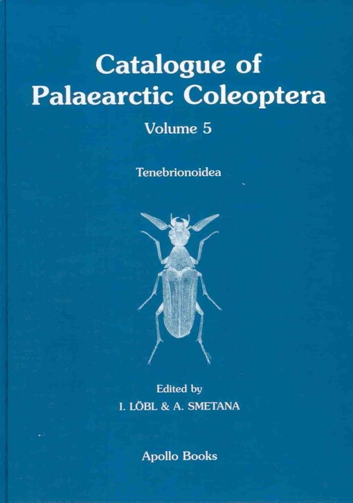 Catalogue of Palaearctic Coleoptera. Volume 5, Tenebrionoidea