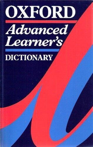 Oxford advanced learner's dictionary of current English