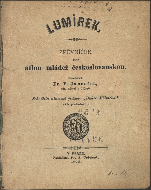 Lumírek: zpěvníček pro útlou mládež československou