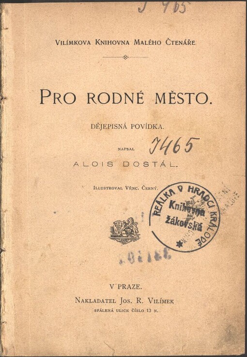 Pro rodné město: dějepisná povídka