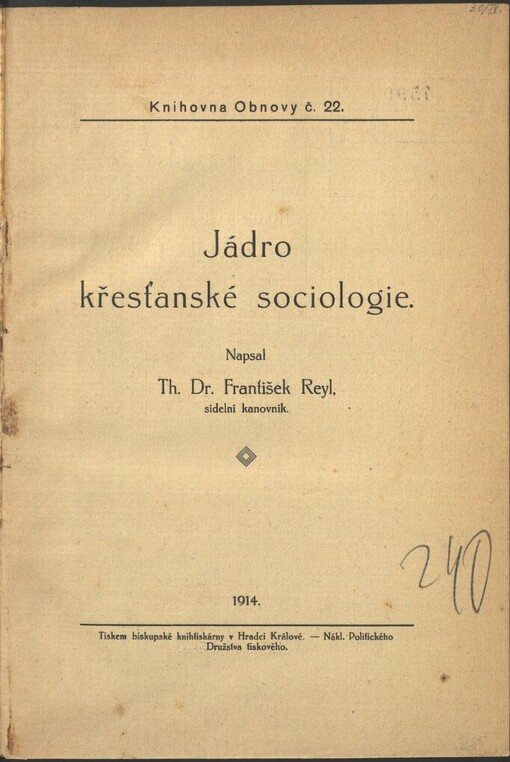 Jádro křesťanské sociologie