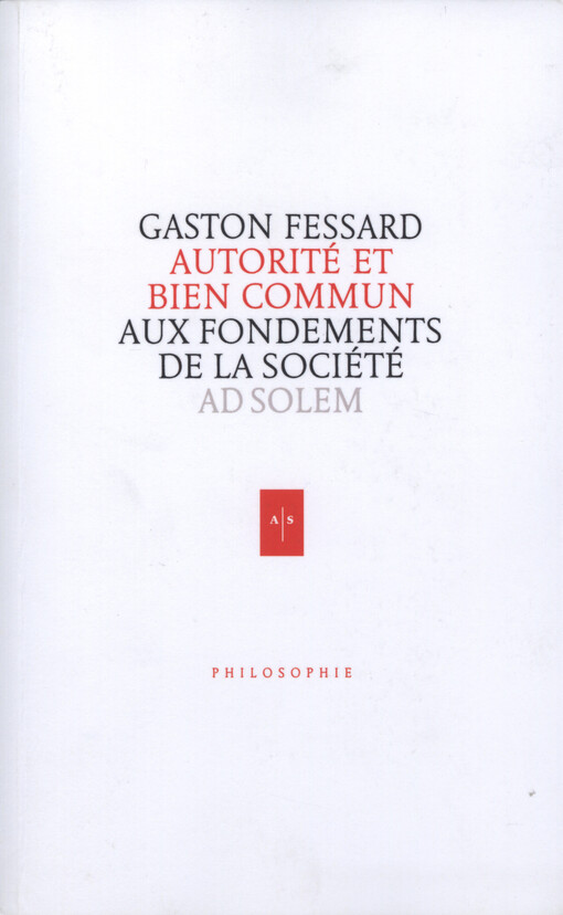 Autorité et bien commun