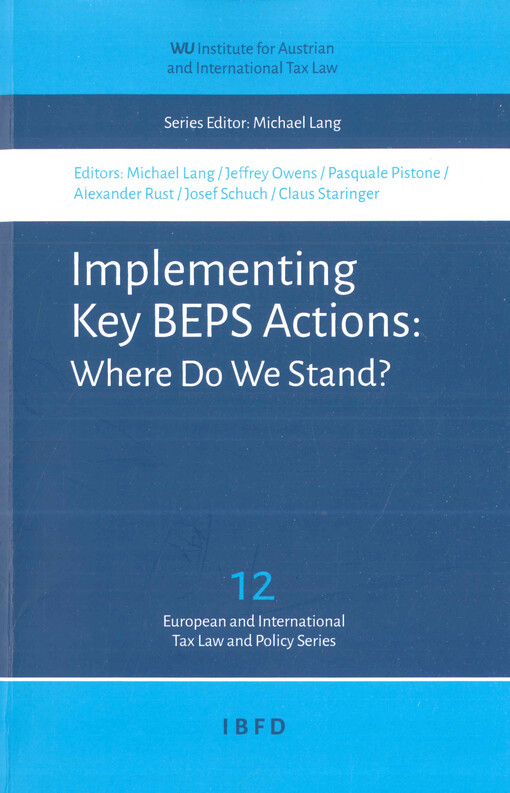 Implementing key BEPS actions: where do we stand?