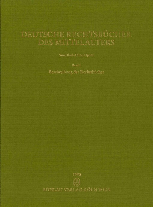 Deutsche Rechtsbücher des Mittelalters