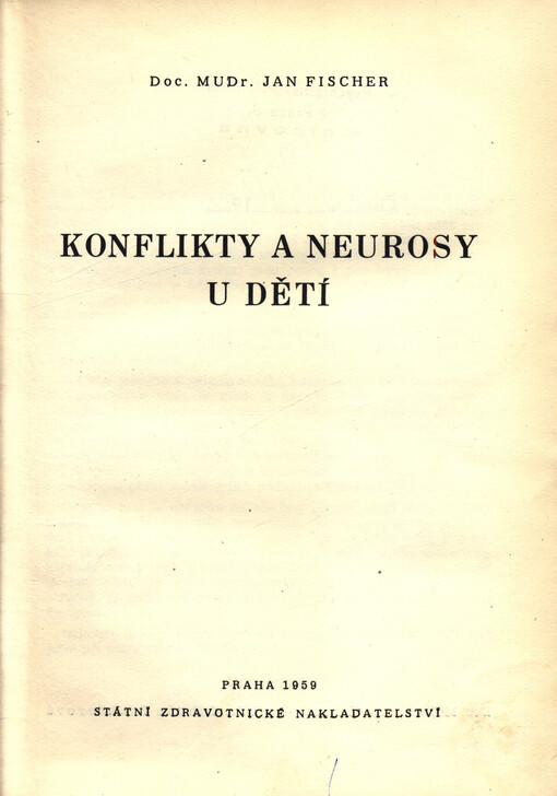 Konflikty a neurosy u dětí
