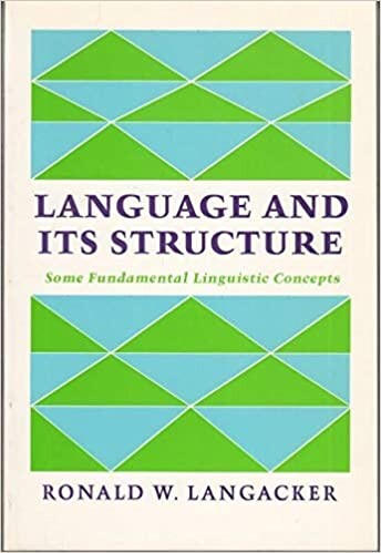 Language and its structure; some fundamental linguistic concepts: [by] Ronald W. Langacker