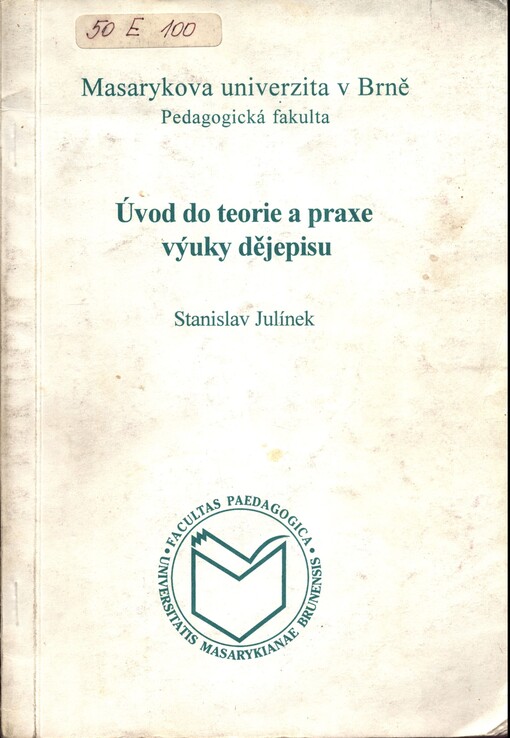 Úvod do teorie a praxe výuky dějepisu