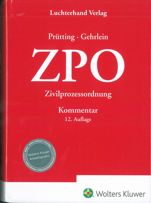 ZPO : Kommentar