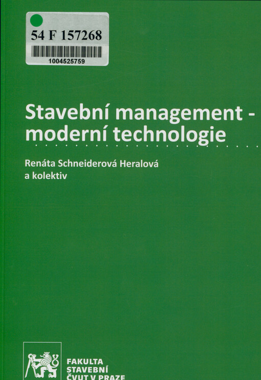 Stavební management - moderní technologie a postupy