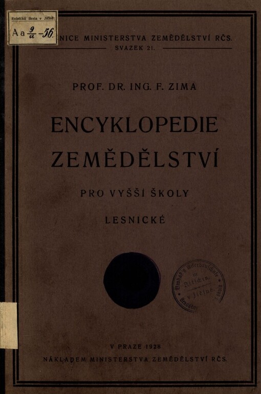 Encyklopedie zemědělství pro vyšší školy lesnické