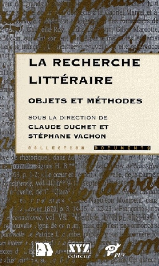 La recherche littéraire
