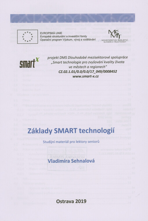 Základy SMART technologií : studijní materiál pro lektory seniorů