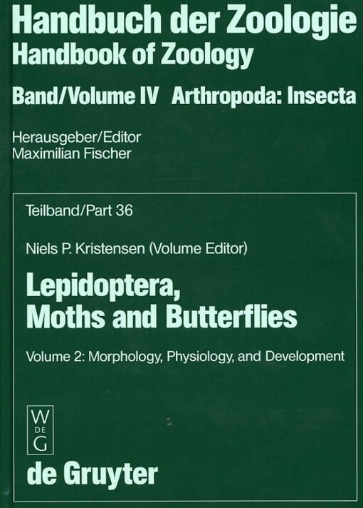 Handbuch der Zoologie / Handbook of Zoology (Handbuch Der Zoologie/Handbook of Zoology, Volume IV : Arthropoda : Insecta)