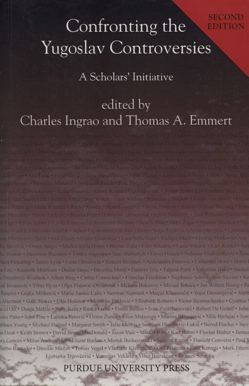 Confronting the Yugoslav controversies : a scholars‘ initiative