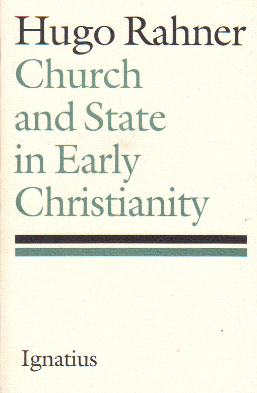Church and state in early christianity
