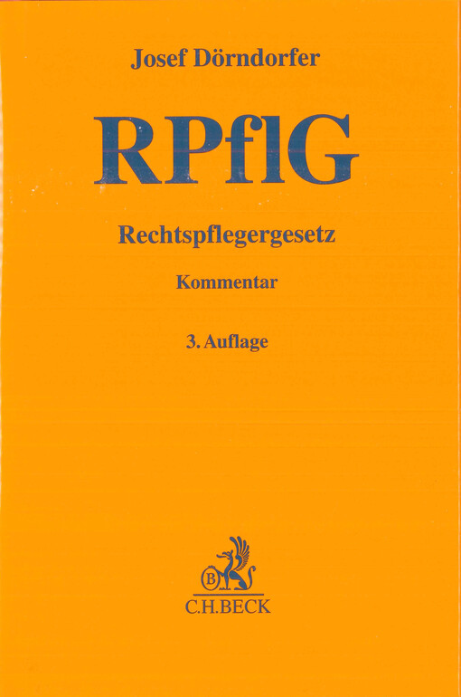 Rechtspflegergesetz : Kommentar