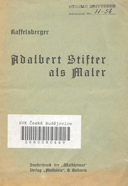 Adalbert Stifter als Maler