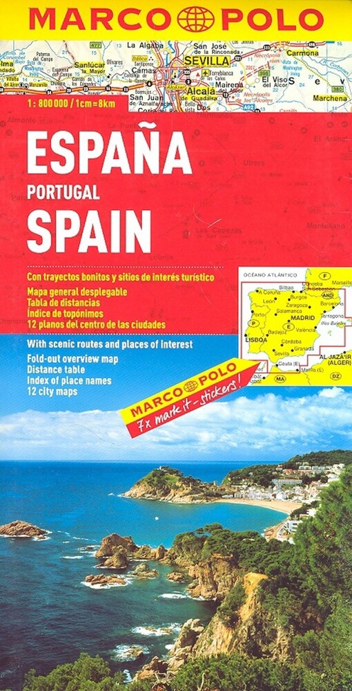 Španělsko Portugalsko1:800 000