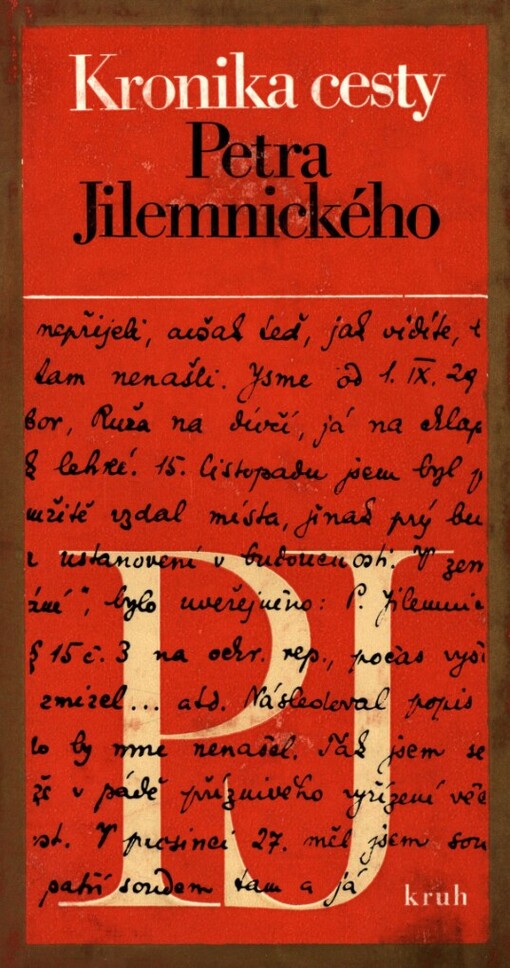 Kronika cesty Petra Jilemnického: výbor publicistiky, korespondence a veršů