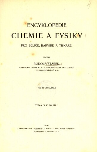 Encyklopedie chemie a fysiky pro běliče, barvíře a tiskaře