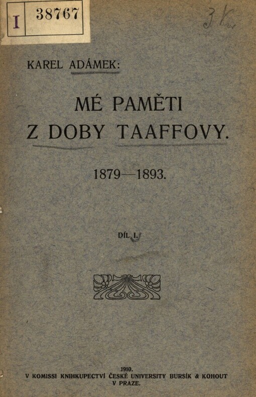 Mé paměti z doby Taaffovy: 1879-1893