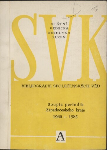 Soupis periodik Západočeského kraje 1966-1985