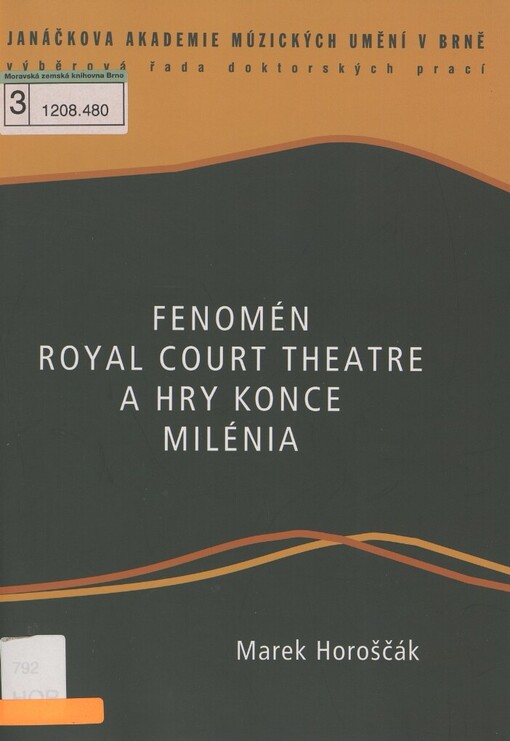 Fenomén Royal Court Theatre a hry konce milénia
