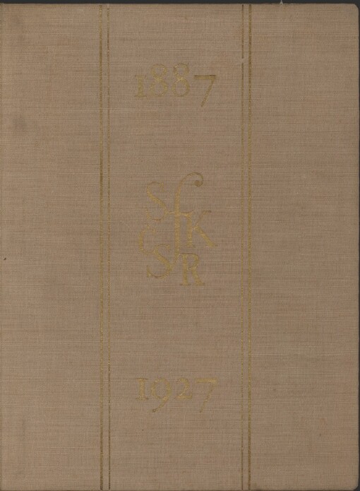 Čtyřicet let organisační práce a vývoje Spolku faktorů knihtiskáren v ČSR: 1887-1927