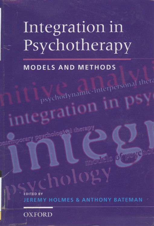 Integration in psychotherapy : models and methods