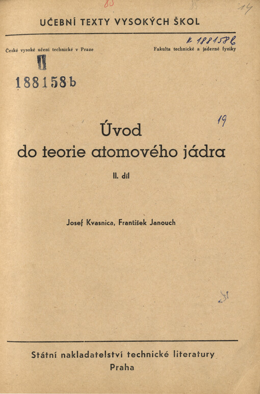 Úvod do teorie atomového jádra