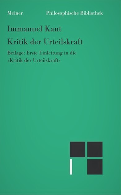 Kritik der Urteilskraft : Beilage : Erste Einleitung in die Kritik der Urteilskraft