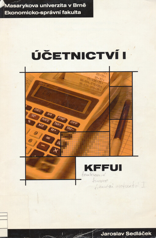 Účetnictví I: distanční studijní opora