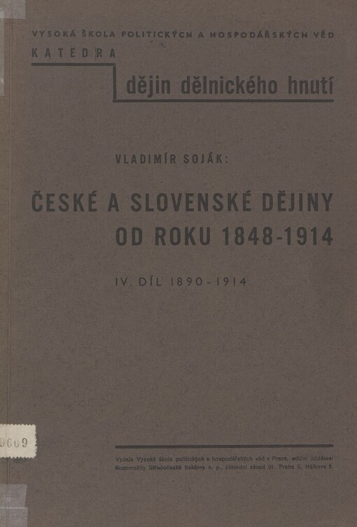 České a slovenské dějiny od roku 1848-1914