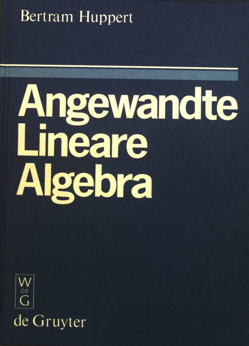 Angewandte lineare Algebra