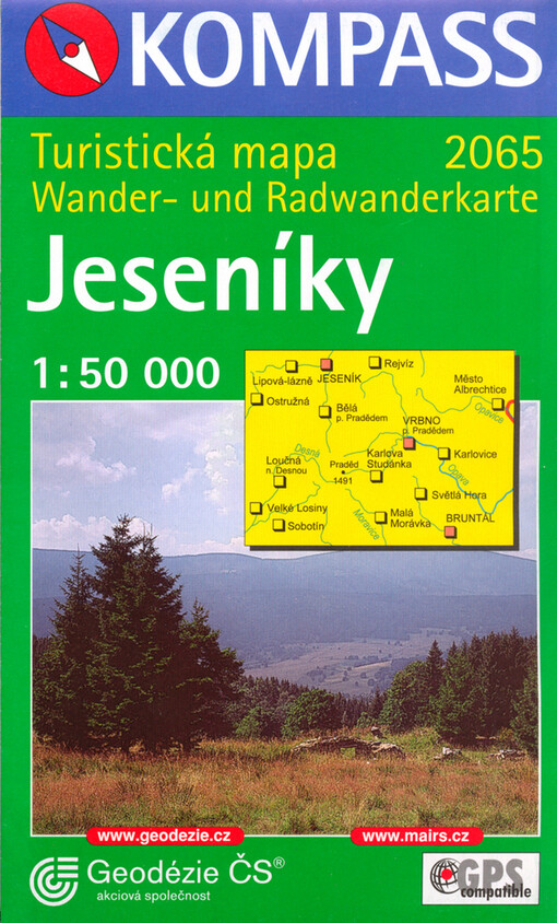 Jeseníky turistická mapa 1:50^000 : GPS compatible