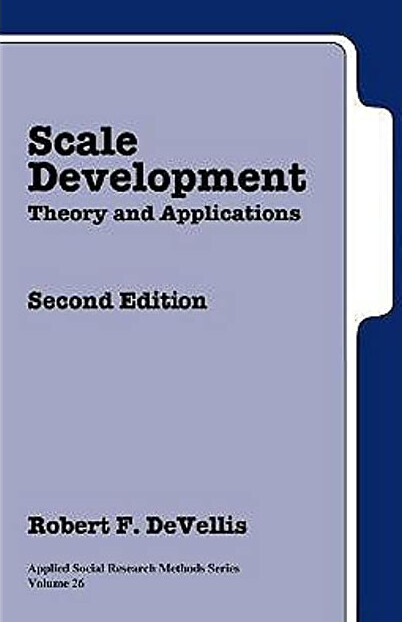 Scale Development: Theory and Applications (Applied Social Research Methods)