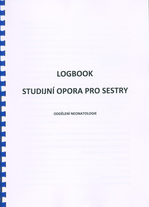 Logbook - studijní opora pro sestry oddělení neonatologie