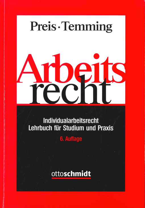 Arbeitsrecht : Individualarbeitsrecht : Lehrbuch für Studium und Praxis
