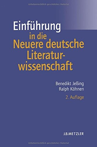Einführung in die Neuere deutsche Literaturwissenschaft