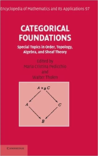 Categorical Foundations: Special Topics in Order, Topology, Algebra, and Sheaf Theory (Encyclopedia of Mathematics and its Applications)