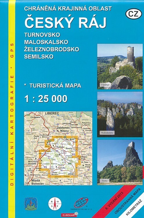 Chráněná krajinná oblast Český ráj Turnovsko, Maloskalsko, Železnobrodsko, Semilsko : turistická mapa 1:25 000