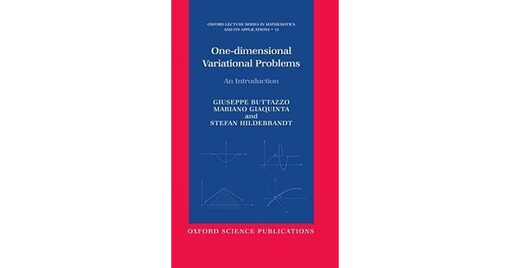 One-dimensional Variational Problems: An Introduction (Oxford Lecture Series in Mathematics and Its Applications)